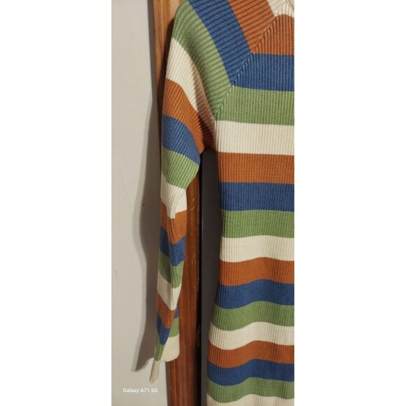 Nasty‎ Gal Womens Striped Colour Block Knitted Midi Dress Size 6 NWT Party Dress - Picture 3 of 9